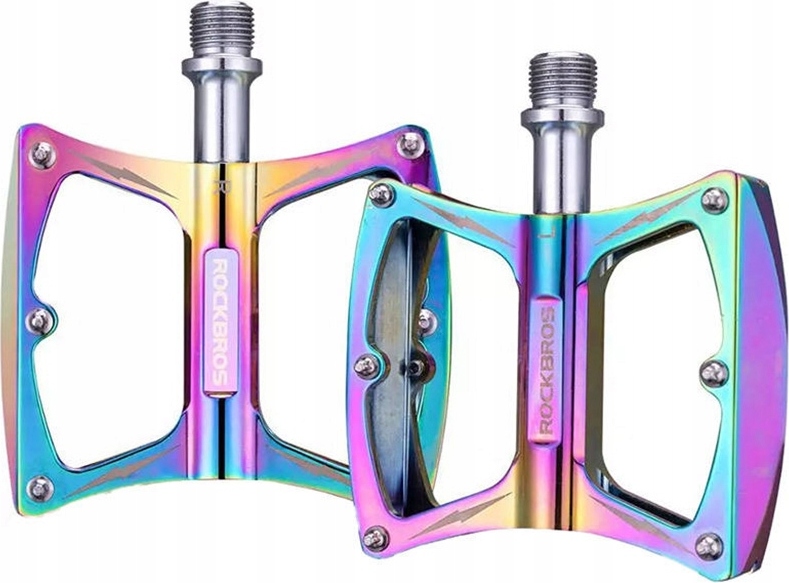Rockbros Sport GmbH Fahrradpedale Rockbros LX-K340, Regenbogen, Mehrfarbig