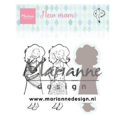 Marianne Design | Silikónové pečiatky a šablóny na dierovanie Hettyina čerstvá mama