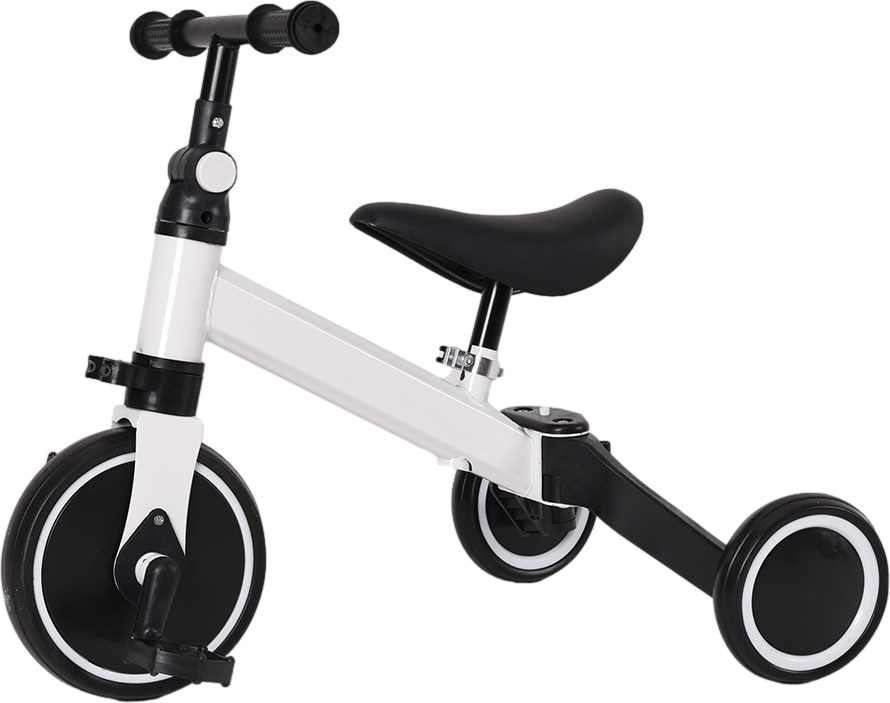 Mipan 2 in 1 Kinder Dreirad Laufräder Laufrad für 10-36 Monate Alt Jungen Mädchen Lauffahrrad für Kinder mit Verstellbarer Sitz Weiß