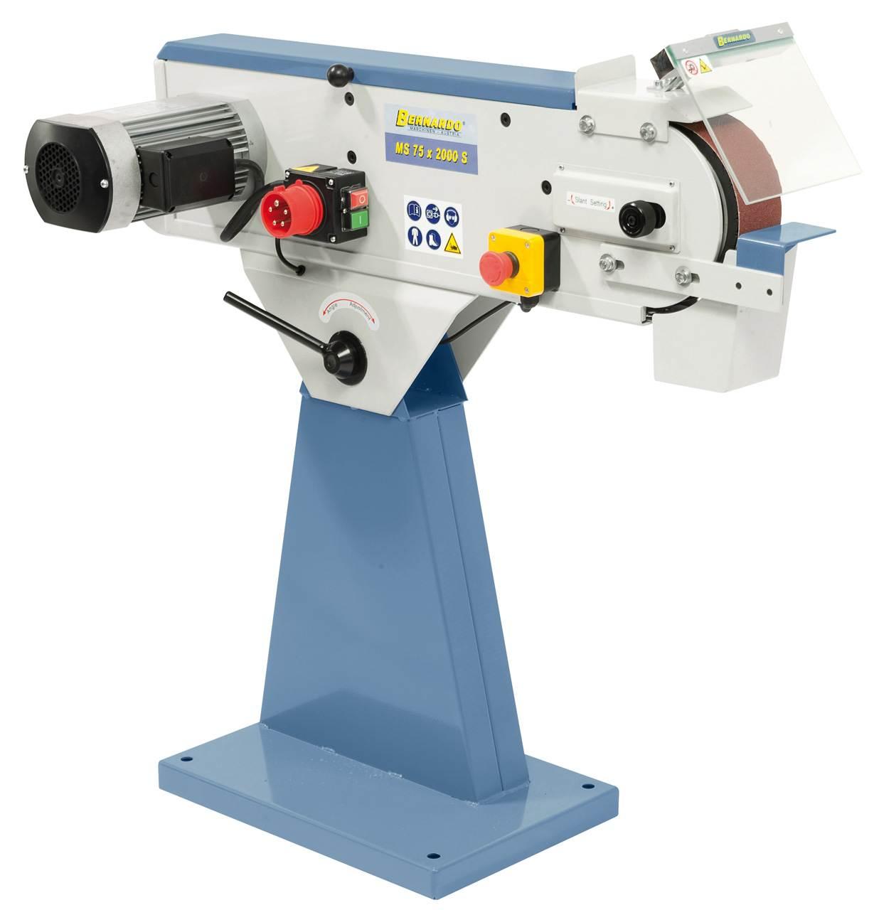 Bernardo Bandschleifmaschine MS 75x2000mm Schleifband 4kW 400V Schleifmaschine Schleifer