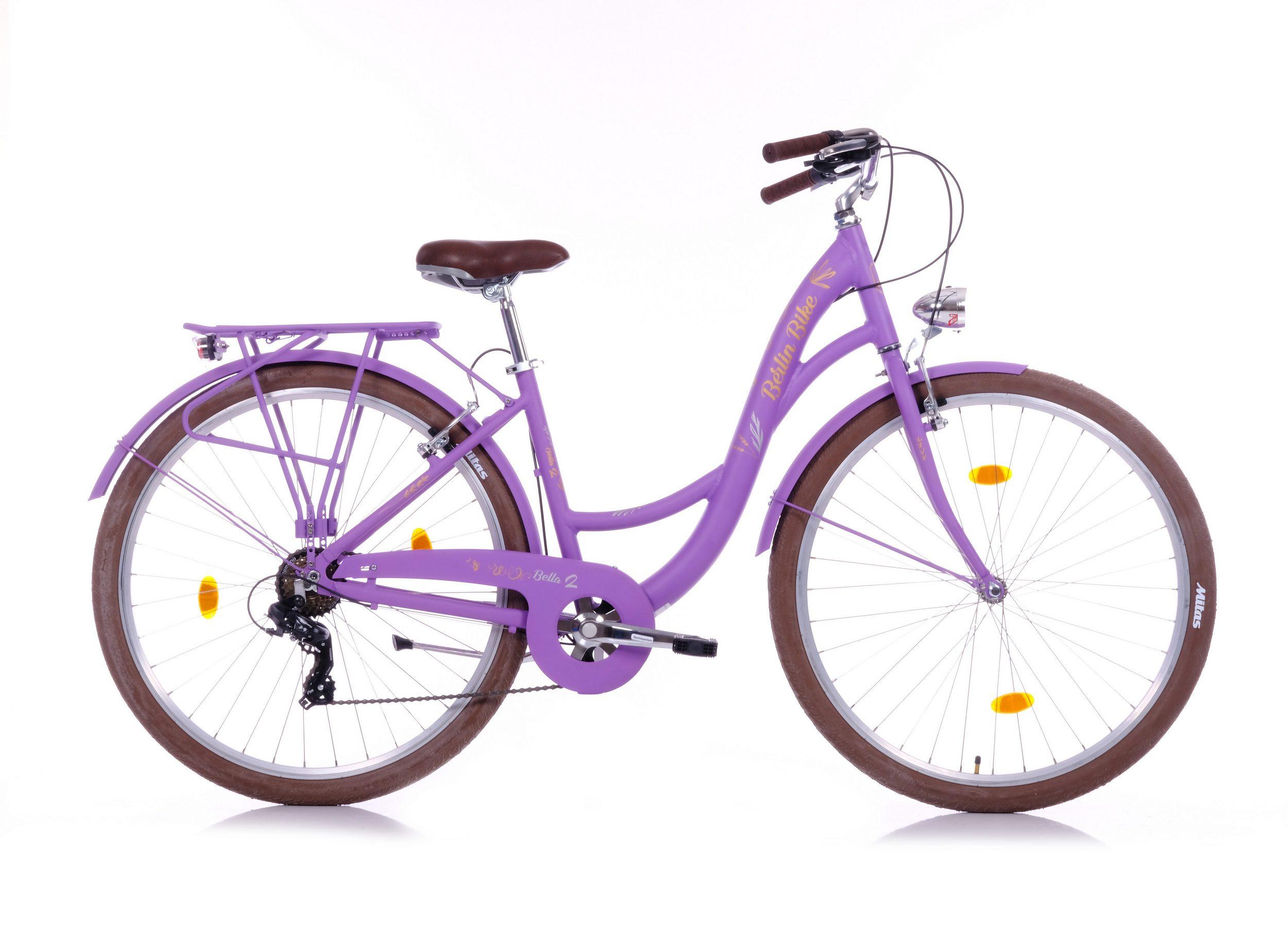 Berlin Bike Cityrad Bella 2 – 28 Zoll Damen Hollandrad mit Shimano 7-Gang - Lila BB-BELLA2-28200-L