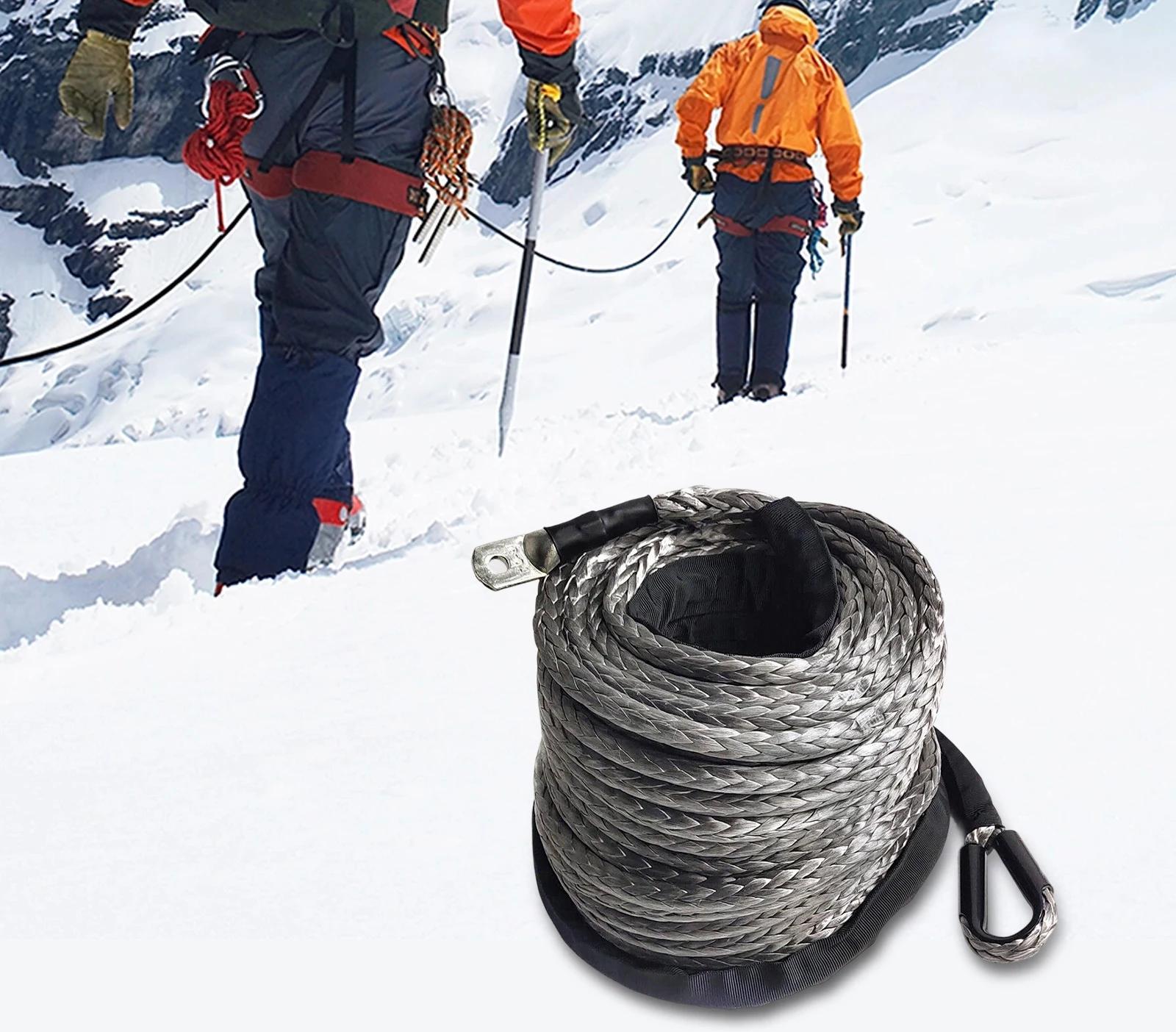 StarTech Synthetisches Windenseil - Seil für Winde - 30 m - 10,5 t Bruchlast - 12‑fach Geflochten - Leicht - Hitzebeständig - Grau