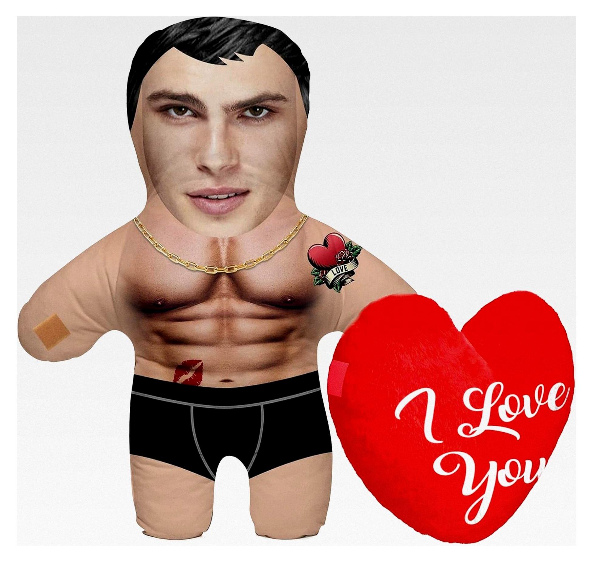 Markenlos Kissen mit eigenem Foto - Personalisiertes Fotogeschenk mit eigenem Gesicht, 45 cm hoch