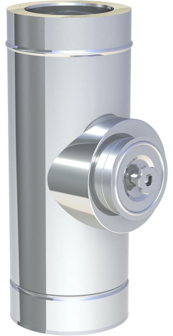 Jeremias DW-FU Längenelement Ø 600 mm Edelstahl Abgassystem mit Revision für Festbrennstoffe bis 600°C N1