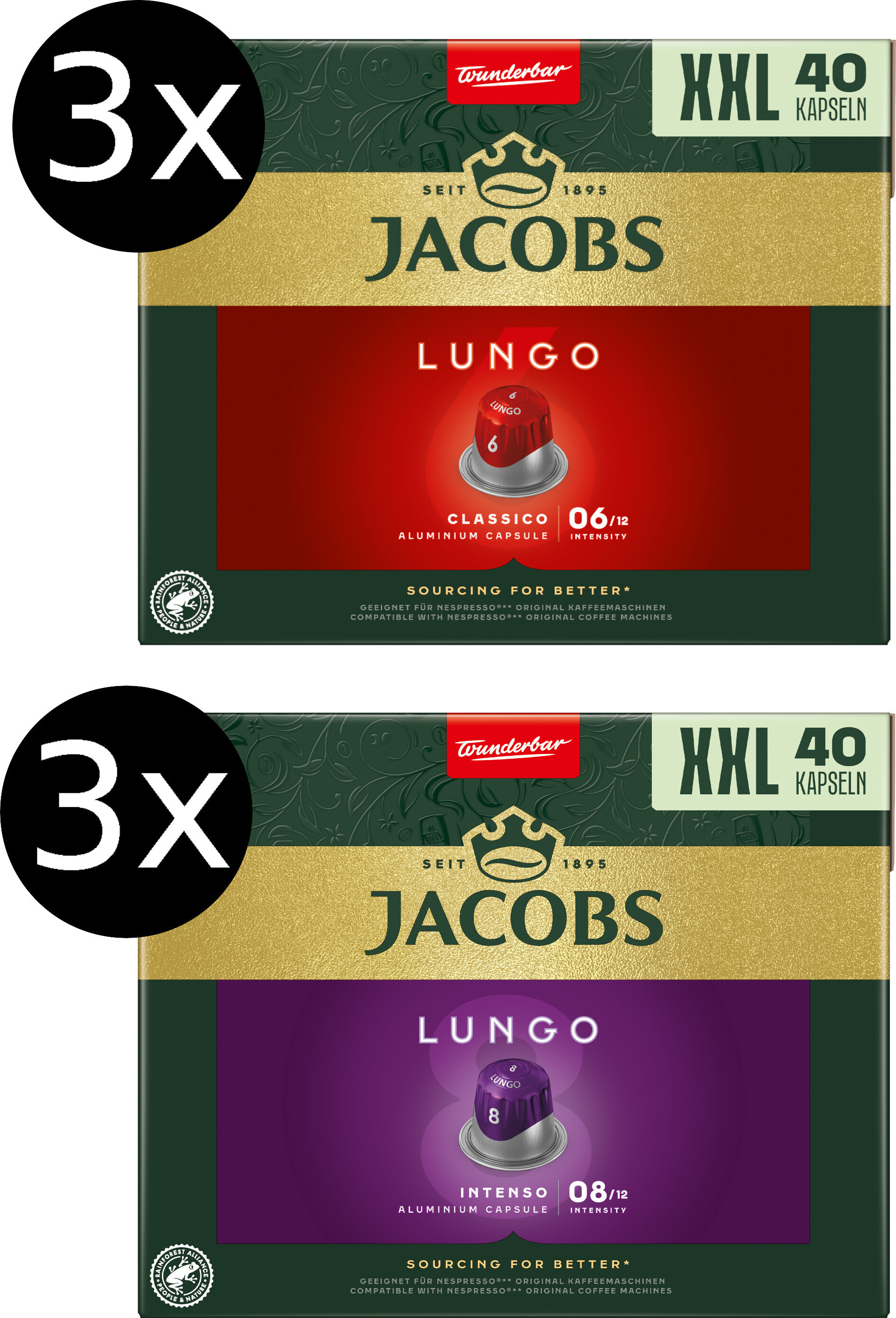 JACOBS Lungo 6 Classico + 8 Intenso - 240 | Kaufland.de
