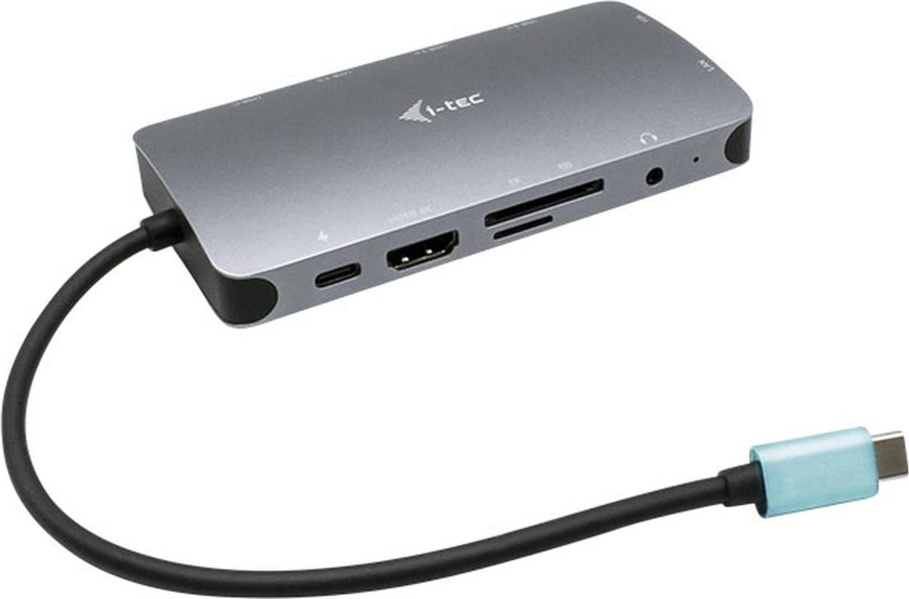 iTEC i-tec USB-C Metal Nano Dock HDMI/VGA with LAN + Power Delivery 100 W C31NANODOCKVGAPD