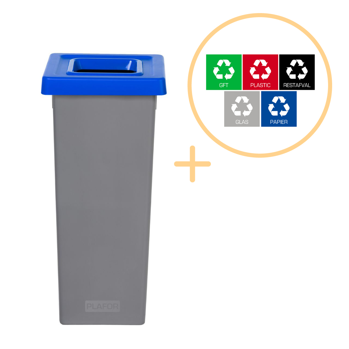 Plafor - Fit Bin 53l - Recycling - Blau PLA132