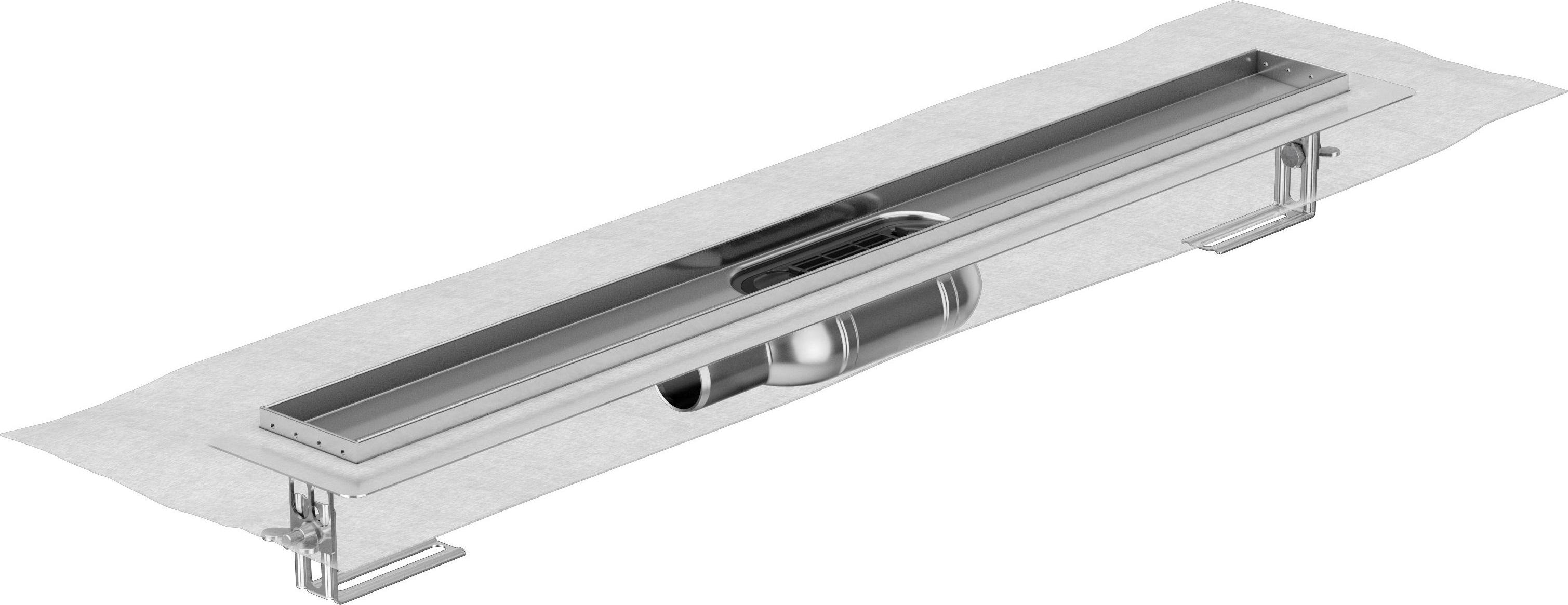 SD E+ umlaufender Flansch, V2A, 785x64 hor. Ablauf DN50 GV25