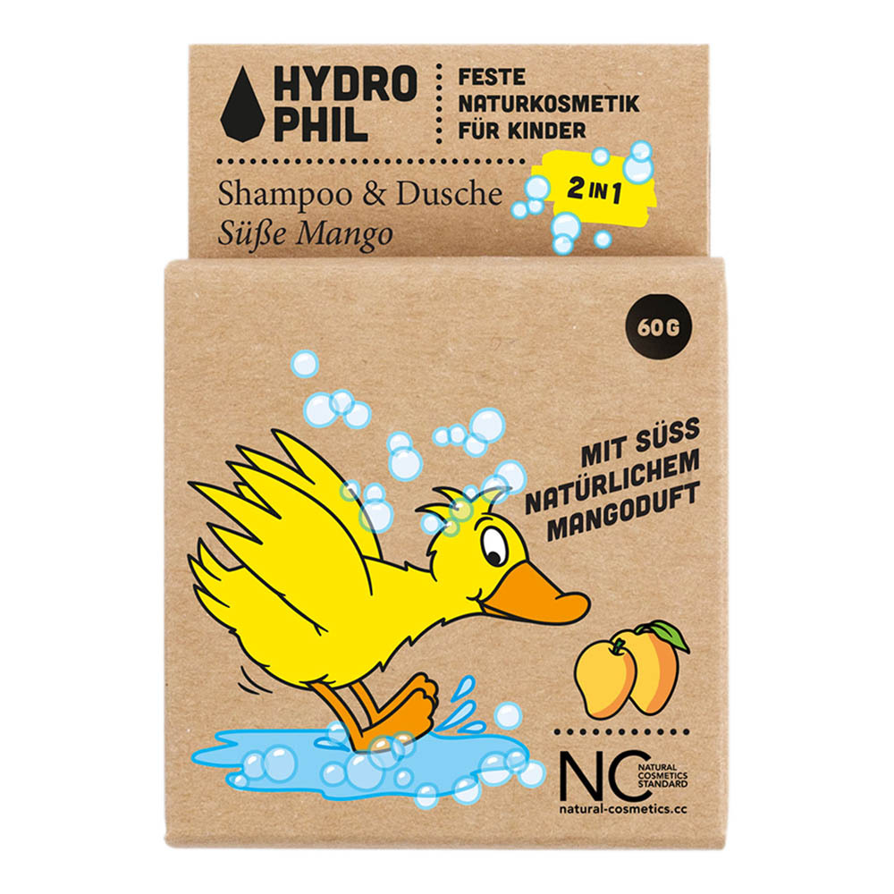 Hydrophil 2in1 Shampoo & Dusche Ente "Süße Mango" 60g "Die Maus" Serie - 1Stück HP2197