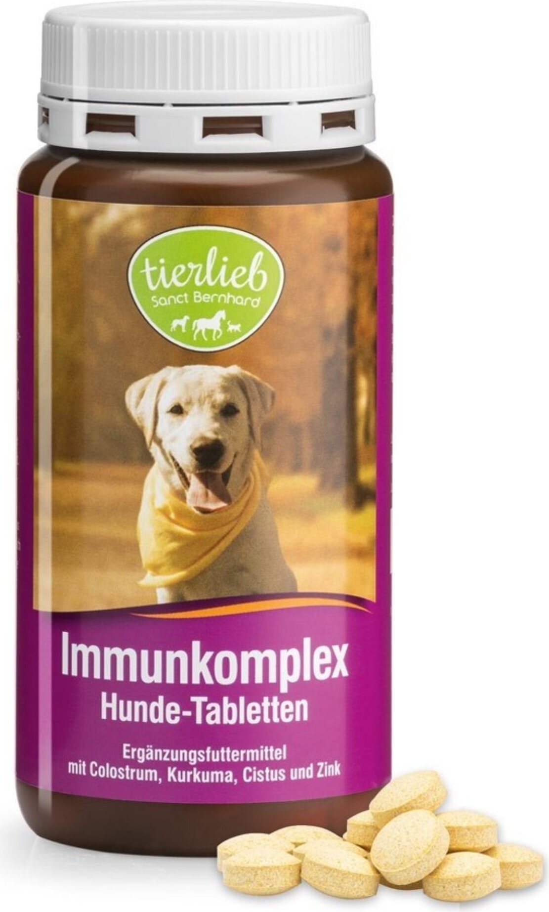 Tierlieb Immunkomplex Immunität für Hunde (180 Tabletten) 8645 BI8645
