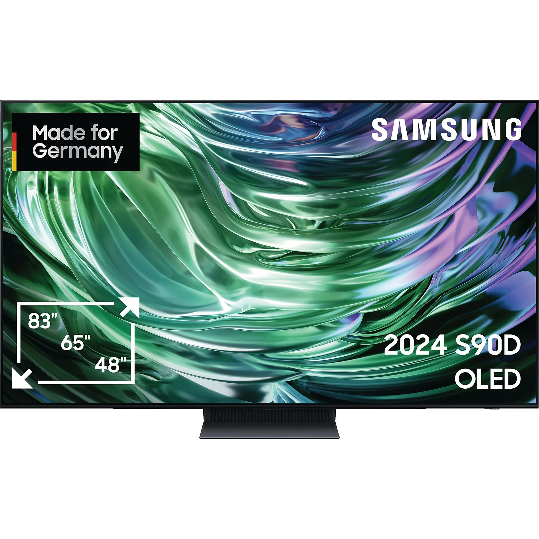 SAMSUNG GQ77S90D OLED TV (Flat, 77 Zoll / 195 cm, OLED 4K, SMART TV, Tizen) GQ77S90DAEXZG