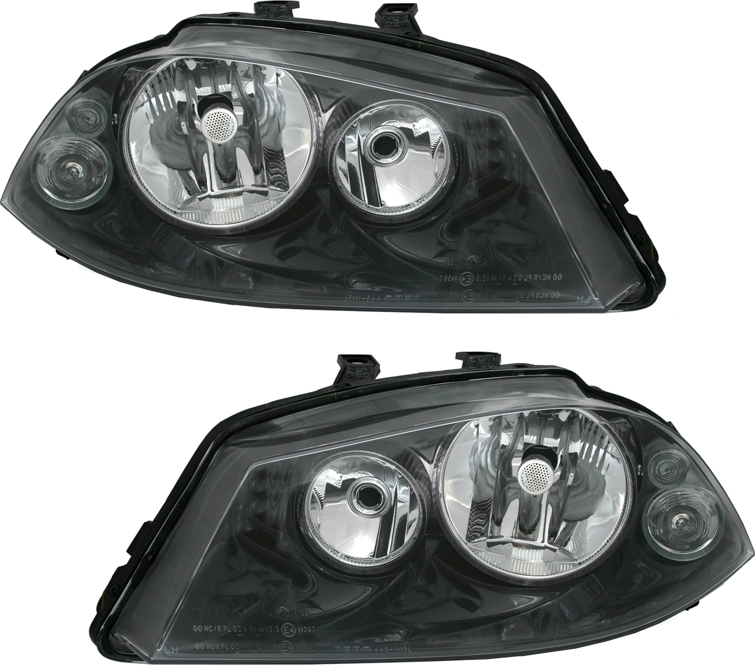 Scheinwerfer Set Für Seat Ibiza III (6L) 2002-2006 - Halogen H7/H3, Für Rechtsverkehr, Inkl. Leuchtweiteregelung