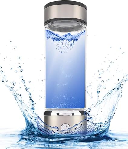 Vodíková fľaša na vodu, prenosný generátor USB nabíjanie pohár bohatý na vodu, 420 ml ionizátor