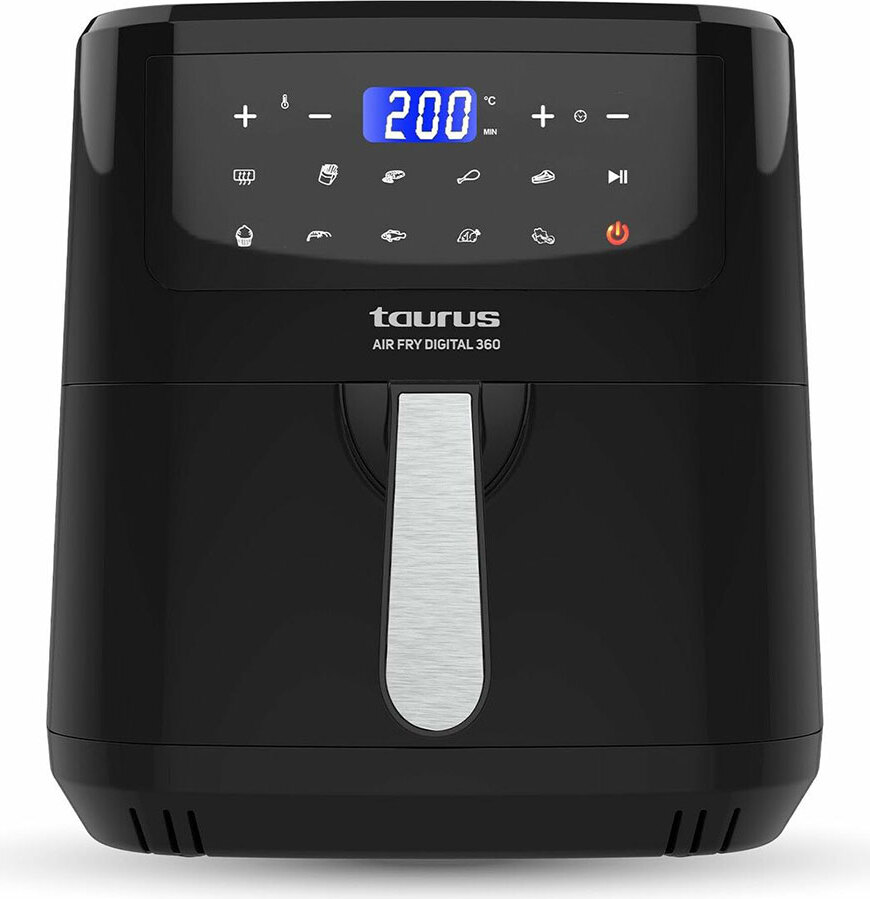 Heißluftfritteuse Taurus AIR FRY DIG 360 Schwarz 2150 W 7,5 L 973988000