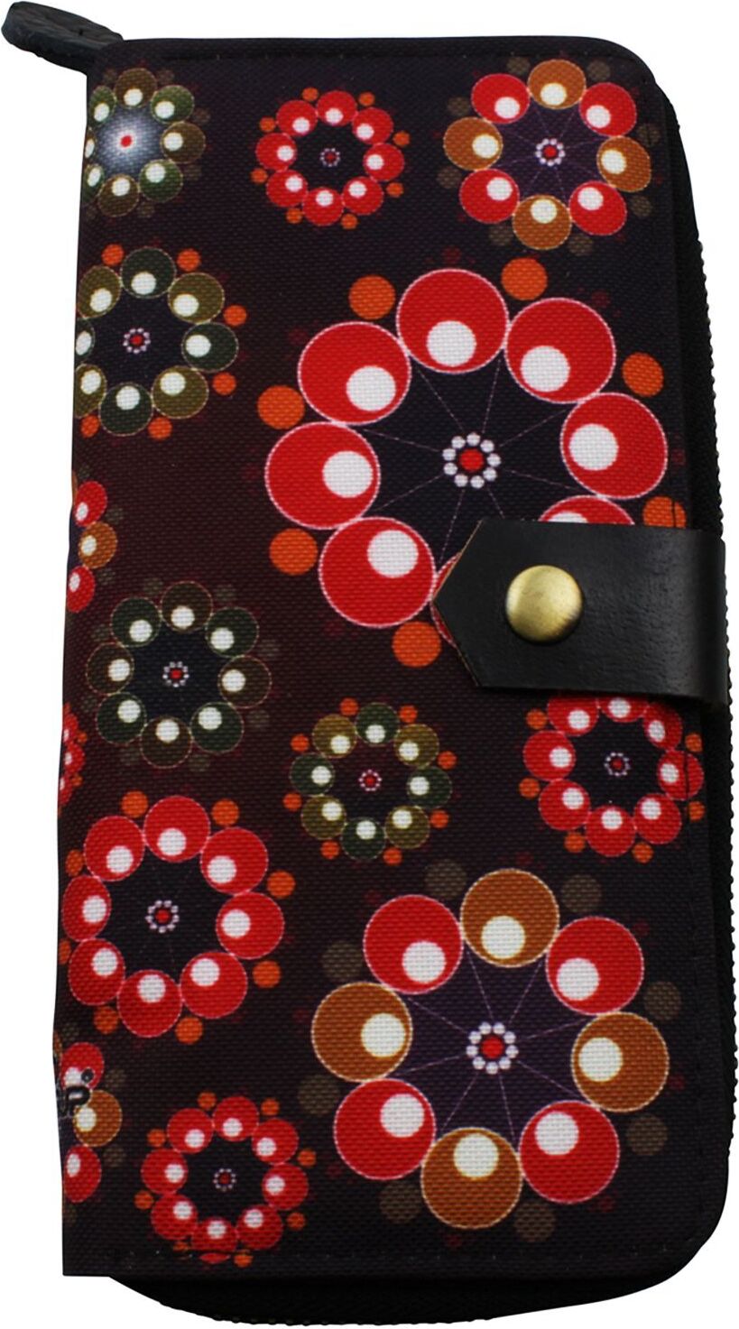 Freak Scene 70s Up große Geldbörse Zip around - Retromuster 23 - Geldbeutel K-061-02-02