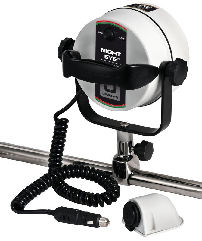 Nachtauge Licht aus verchromtem Messing 12 V - Osculati 13.239.00