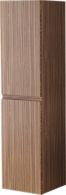 Hochschrank Hängeschrank Badschrank Badmöbel Zug in Holzoptik dunkel 400 x 355 x 1600 mm Jet-Line 426018027000