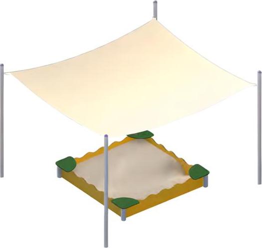 Sandkasten Überdachung Spielbereich Spielgeheg Sandspielbereich Buddelbereich