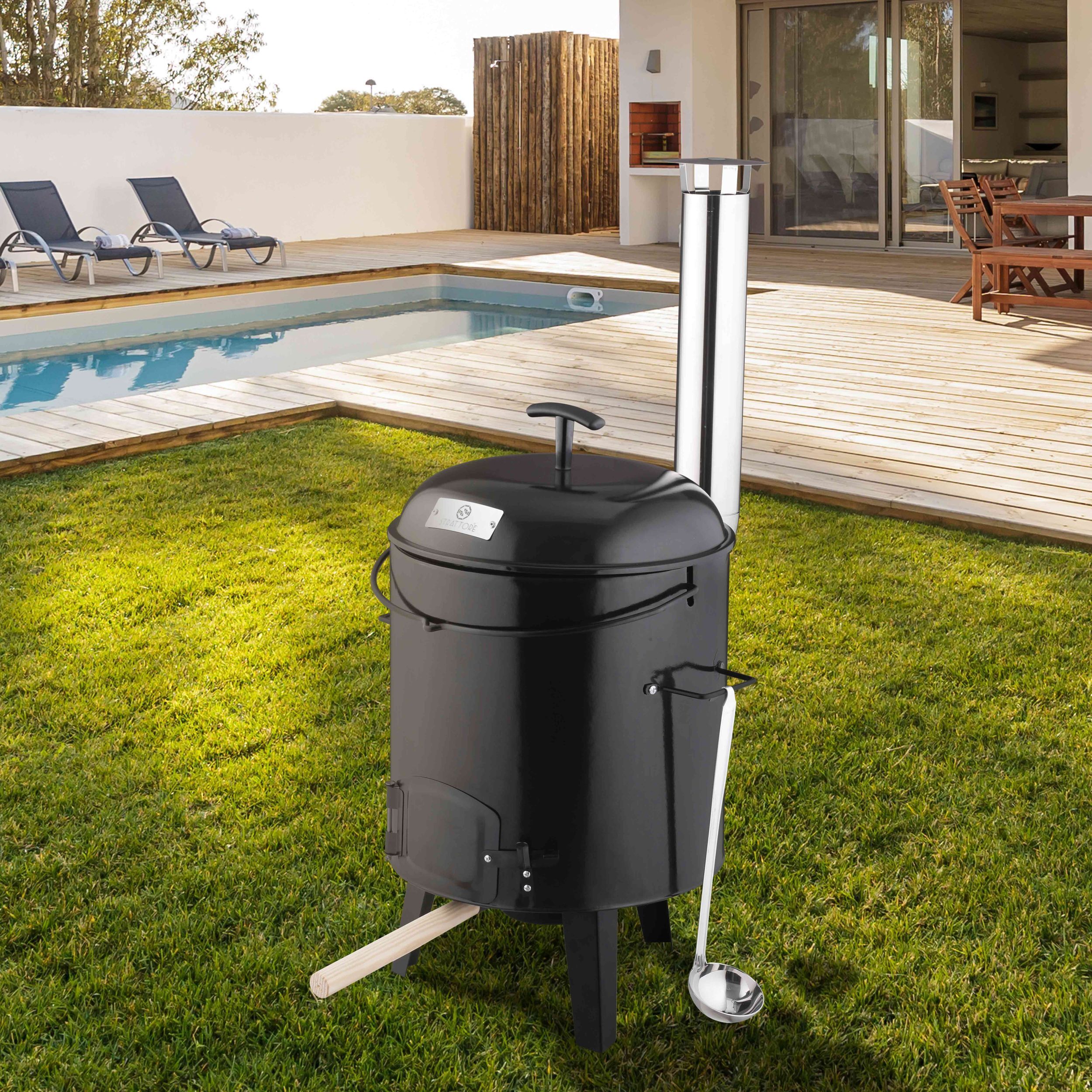 Strattore 5in1 Gulaschkanone / Gulaschkessel 19 Liter in Schwarz 43876800