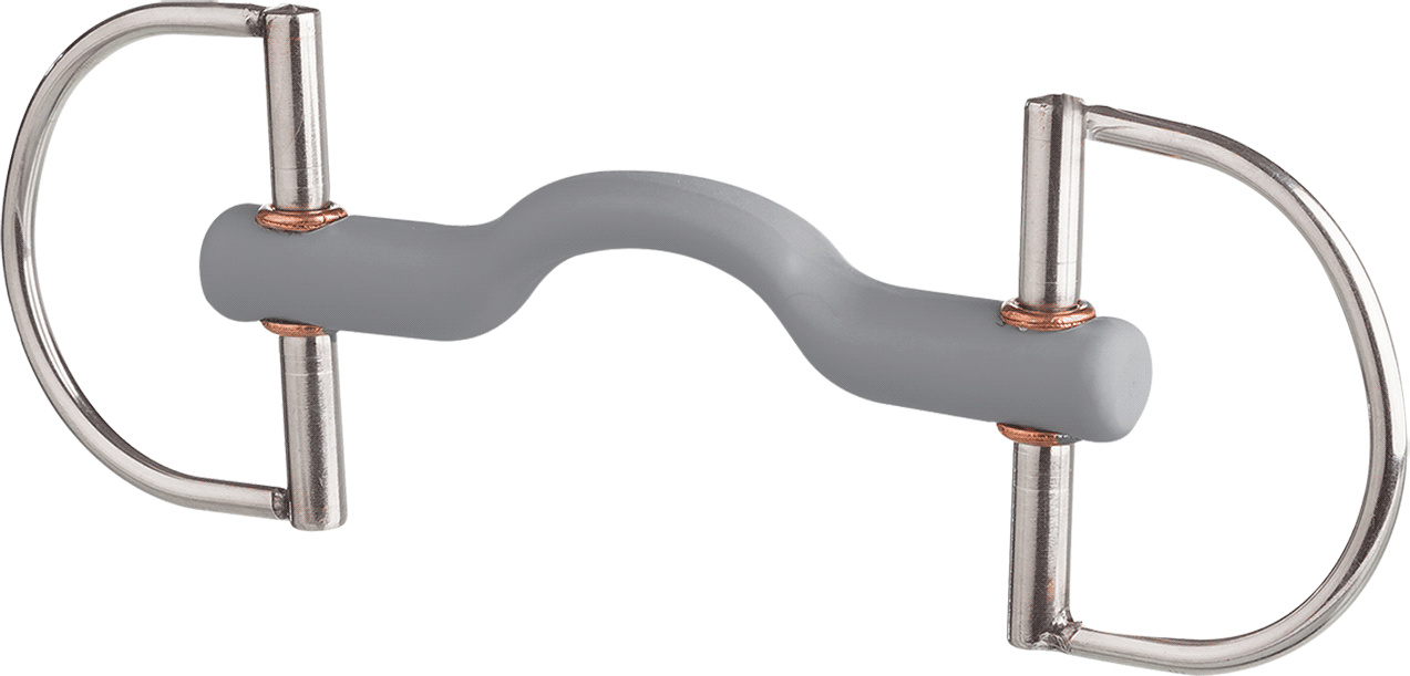 Beris Gebisse Beris Bits D-Ring Trense Zungenbogenstange Soft 18 mm Stangengebiss 120 mm 6526411-120