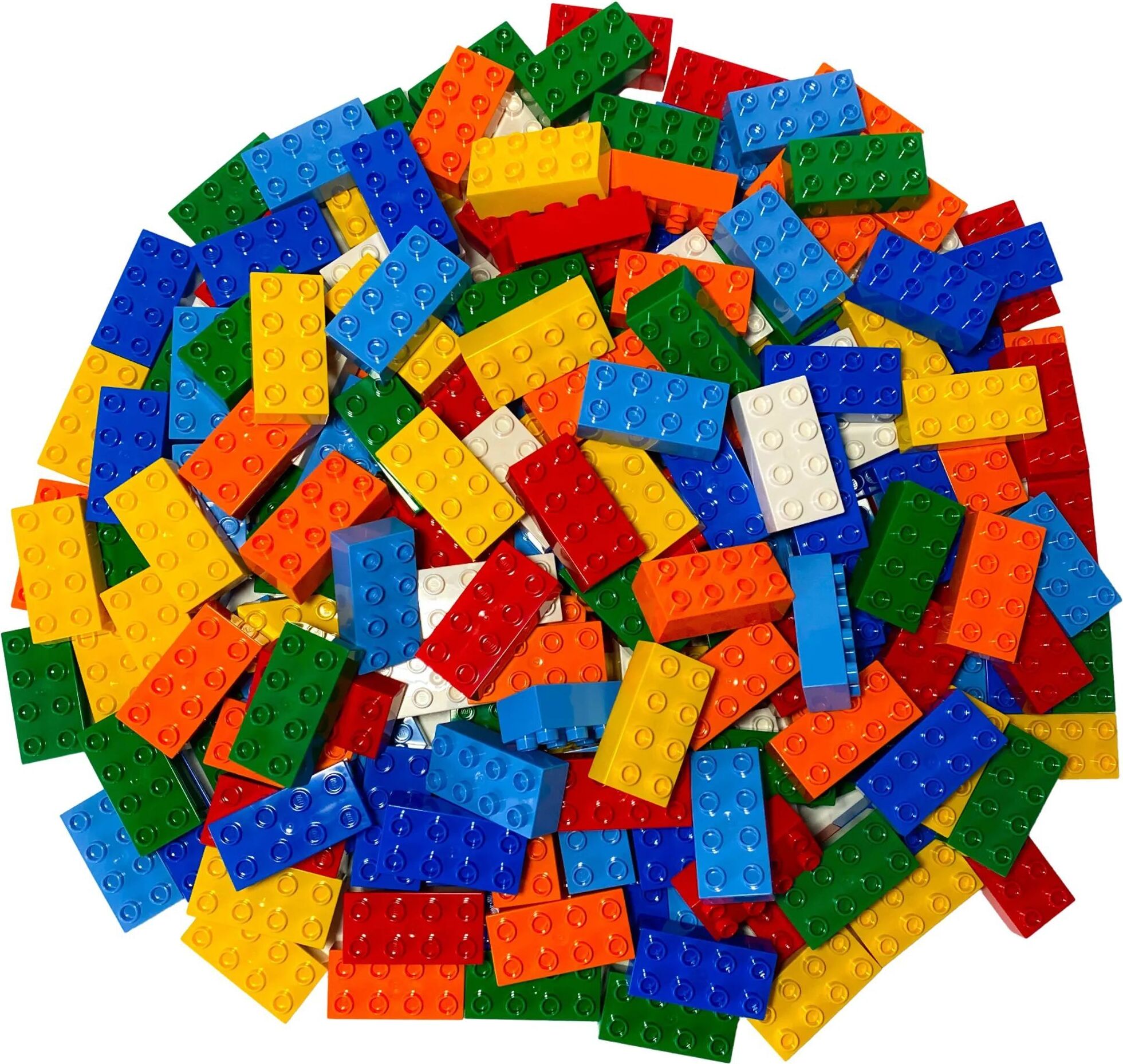 1000x bunt gemischte DUPLO 2x4 Steine