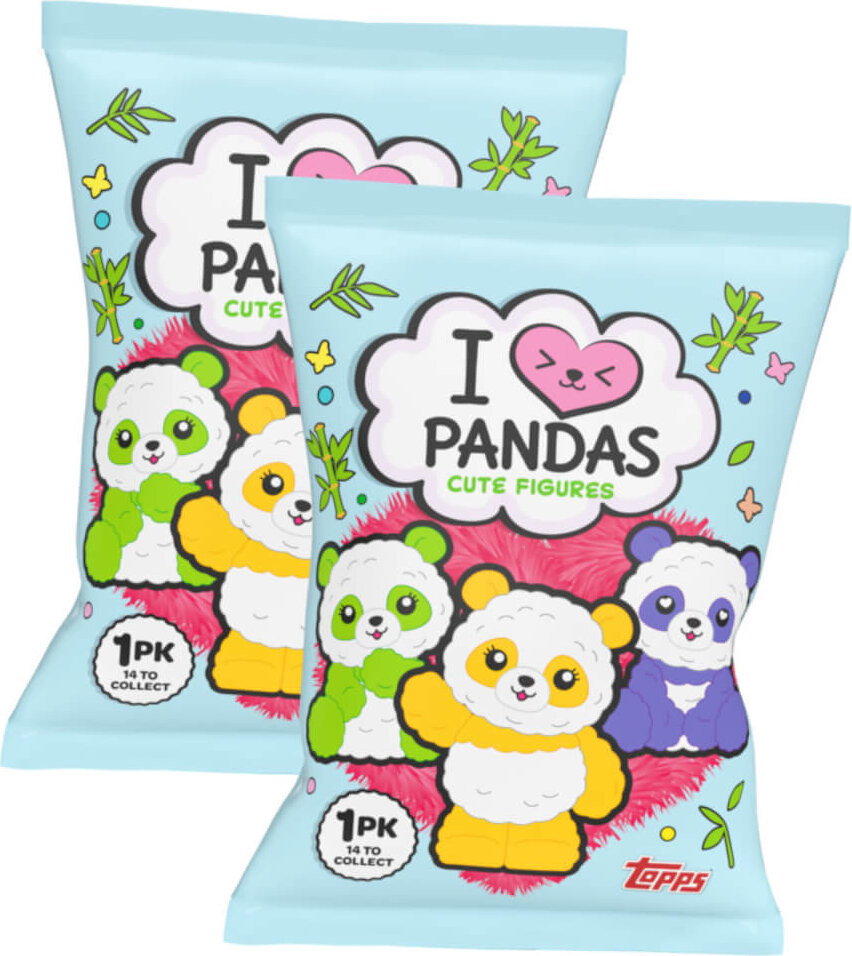 Panini Pandas Figur - I Love Pandas - Sammelfigur - 2 Tüten
