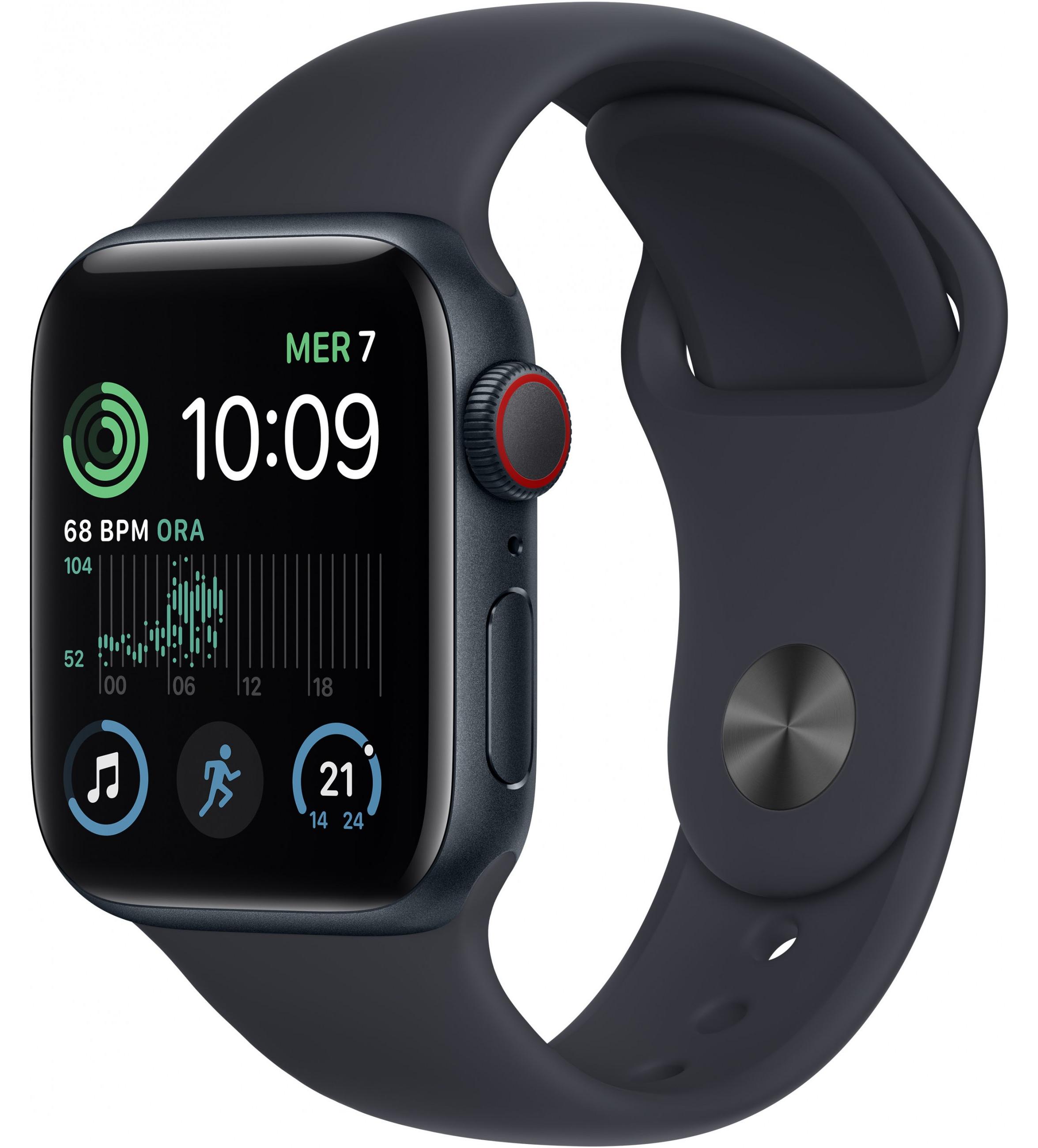 Apple Watch SE 4G 40mm Alu mitternacht/Sport mitternacht MNPL3FD/A