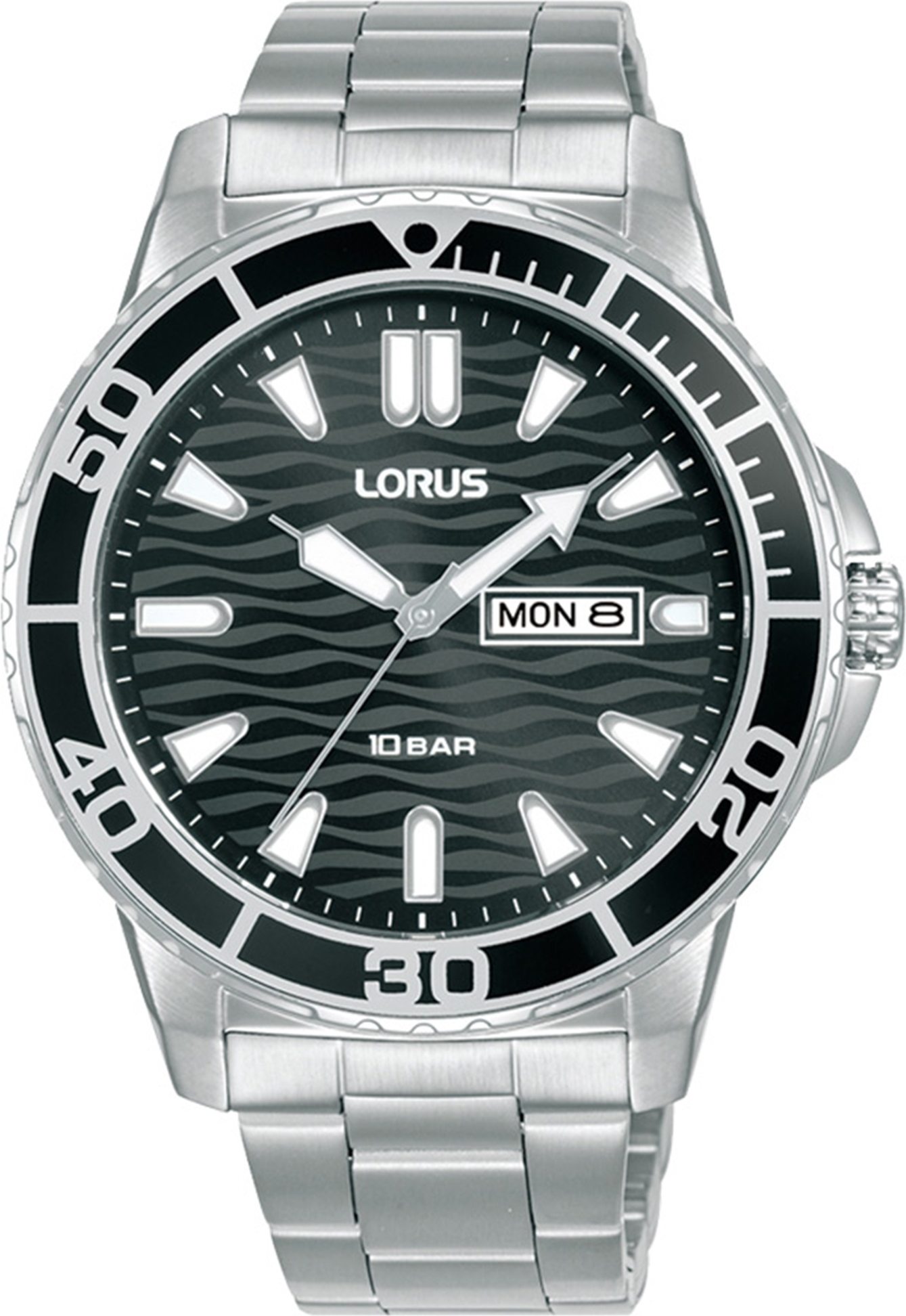 Lorus - Pánske hodinky Lorus RH355AX9 - Hodinky - Oceľ - Strieborná farba - 42 mm