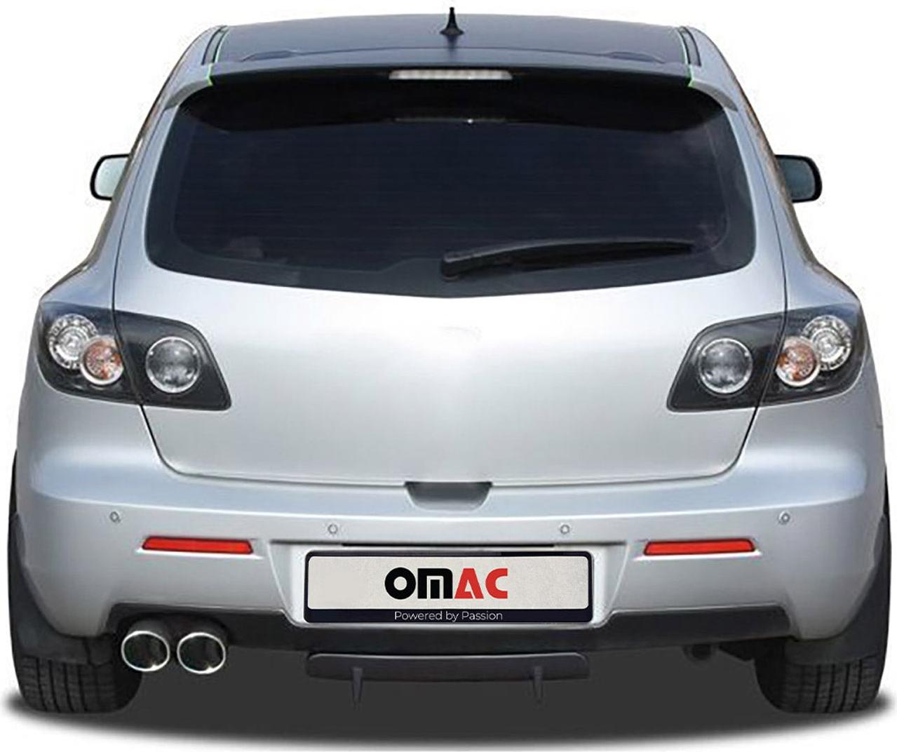 OMAC Heckschürzenansatz Heck Diffusor für Mazda 3 BK 2006-2009 Unlackiert Kunststoff DRPRDRMA01