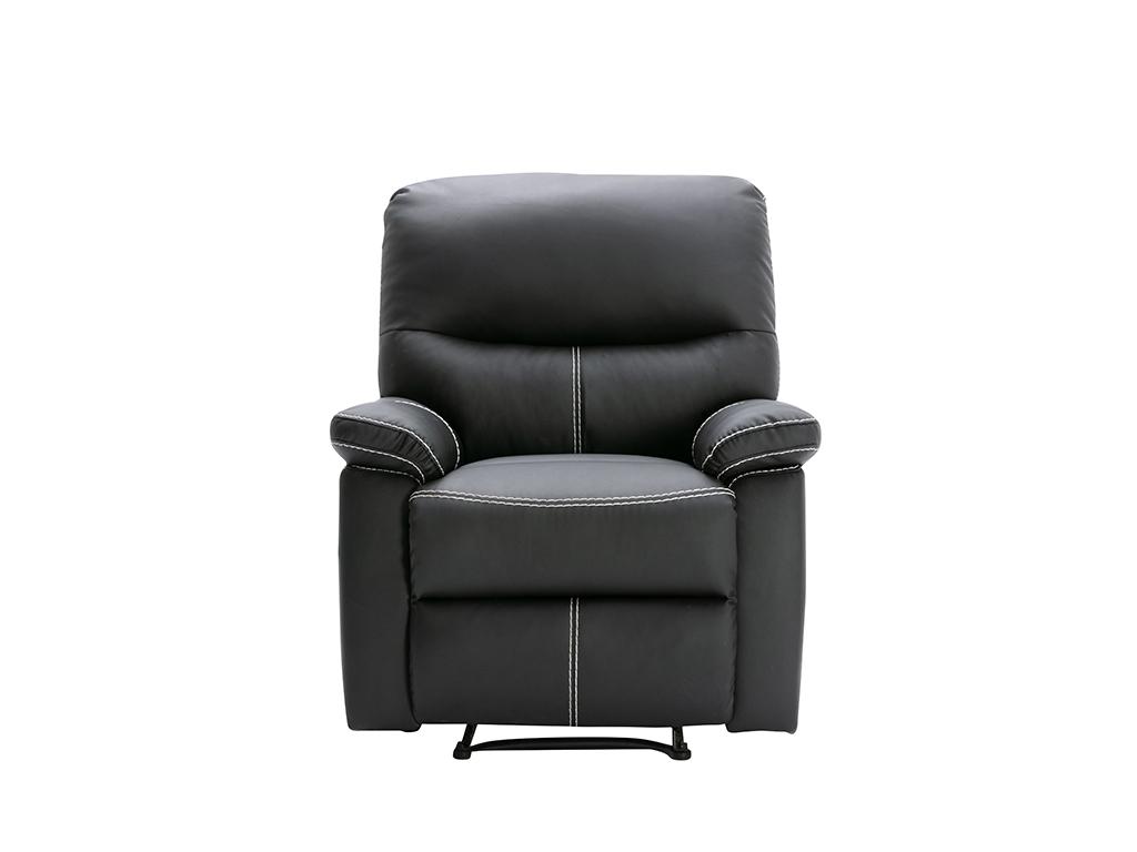 Vente-unique Sessel mit Relaxfunktion aus in schwarz CANBY