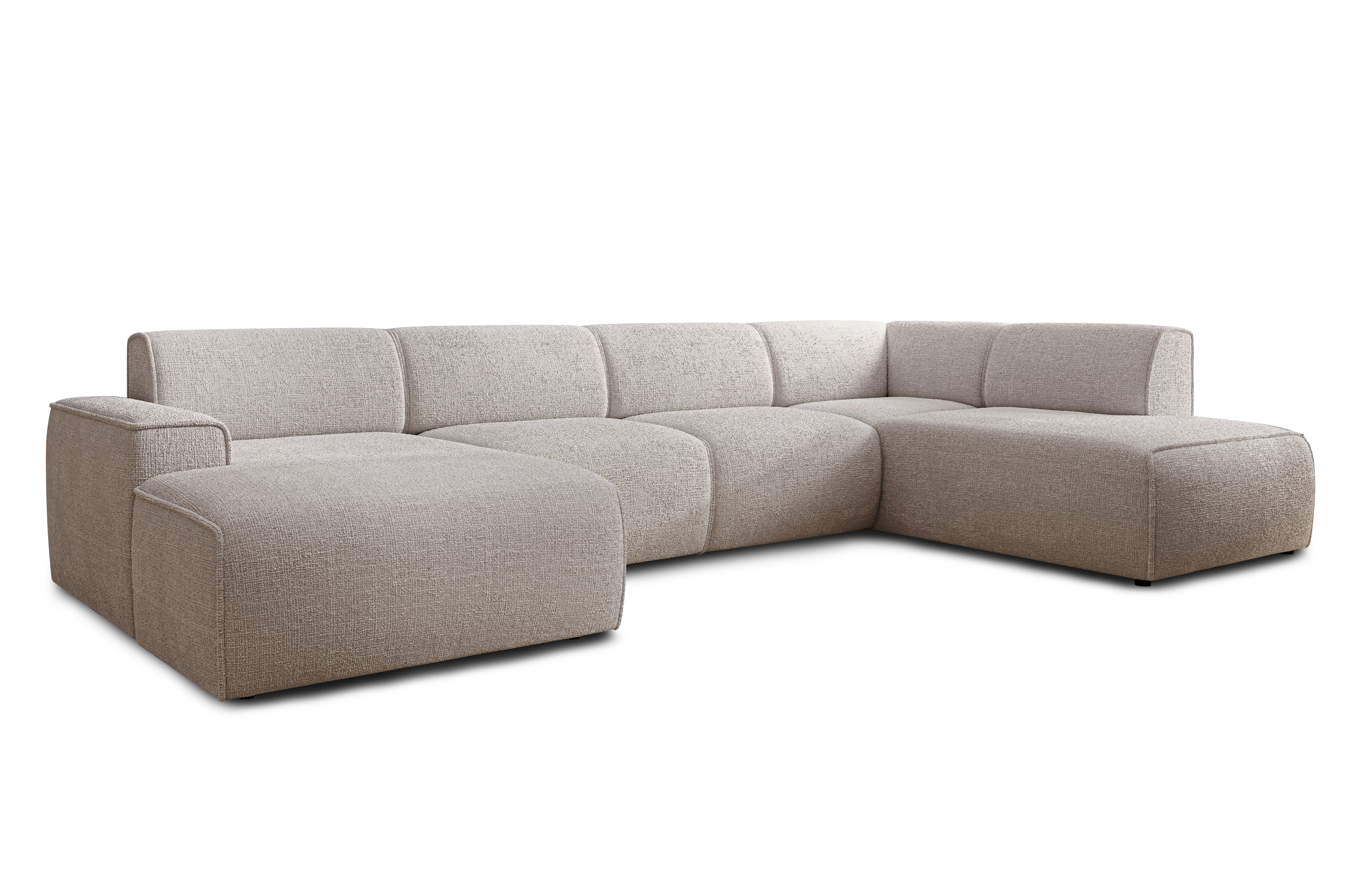 AX LIVING Wohnlandschaft U Form XXL Sofa U Form Didim 378 cm großzügig