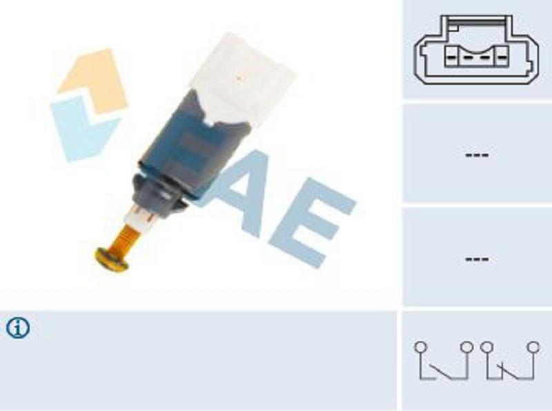 FAE Bremslichtschalter Bremsschalter 24902 passend für MERCEDES-BENZ CITAN Kasten (415) mechanisch