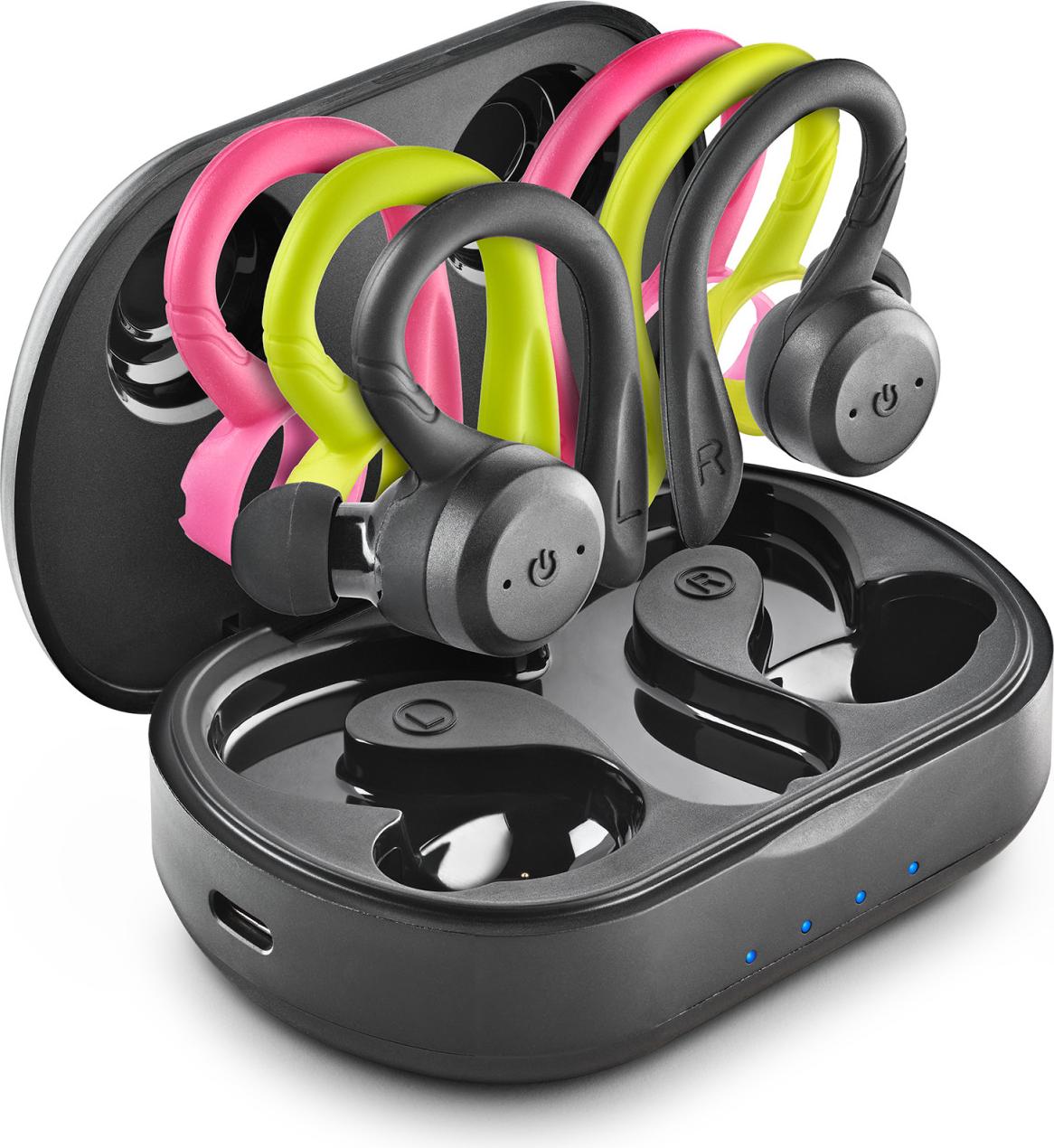 NGS Artica Jogger Auricolari Wireless In-Ear Bluetooth 5.3 IPX7 Nero Verde Rosa ARTICAJOGGER