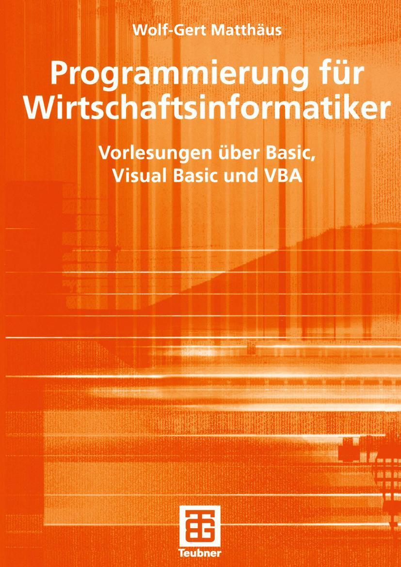 Sonstige Verlage Programmierung für Wirtschaftsinformatiker