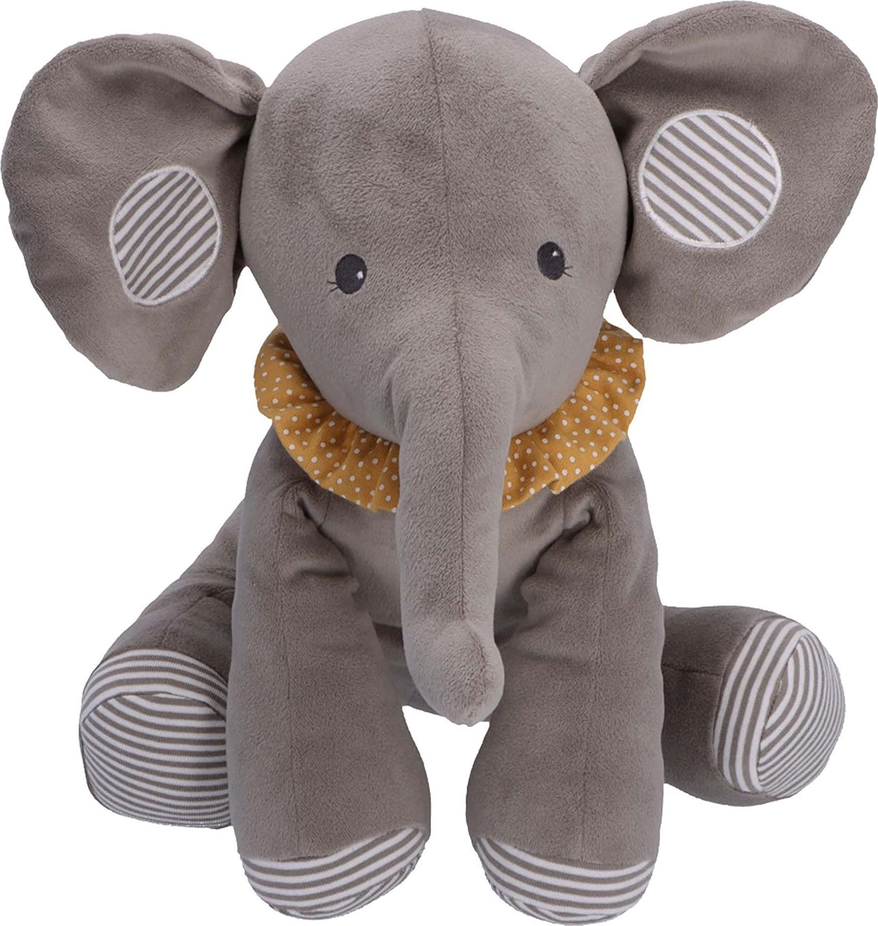 Sterntaler Baby Unisex Kuscheltier Baby Sternchen Kuscheltier Elefant Eddy - Baby Stofftier, Babyspielzeug, Kuscheltier - grau Eddy Single