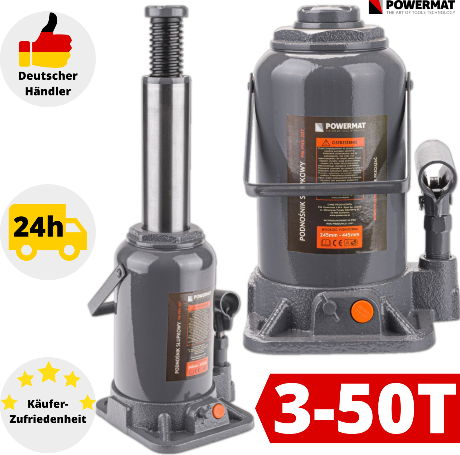 Powermat Hydraulische Hebebhne PM-PHS-20T PM0330