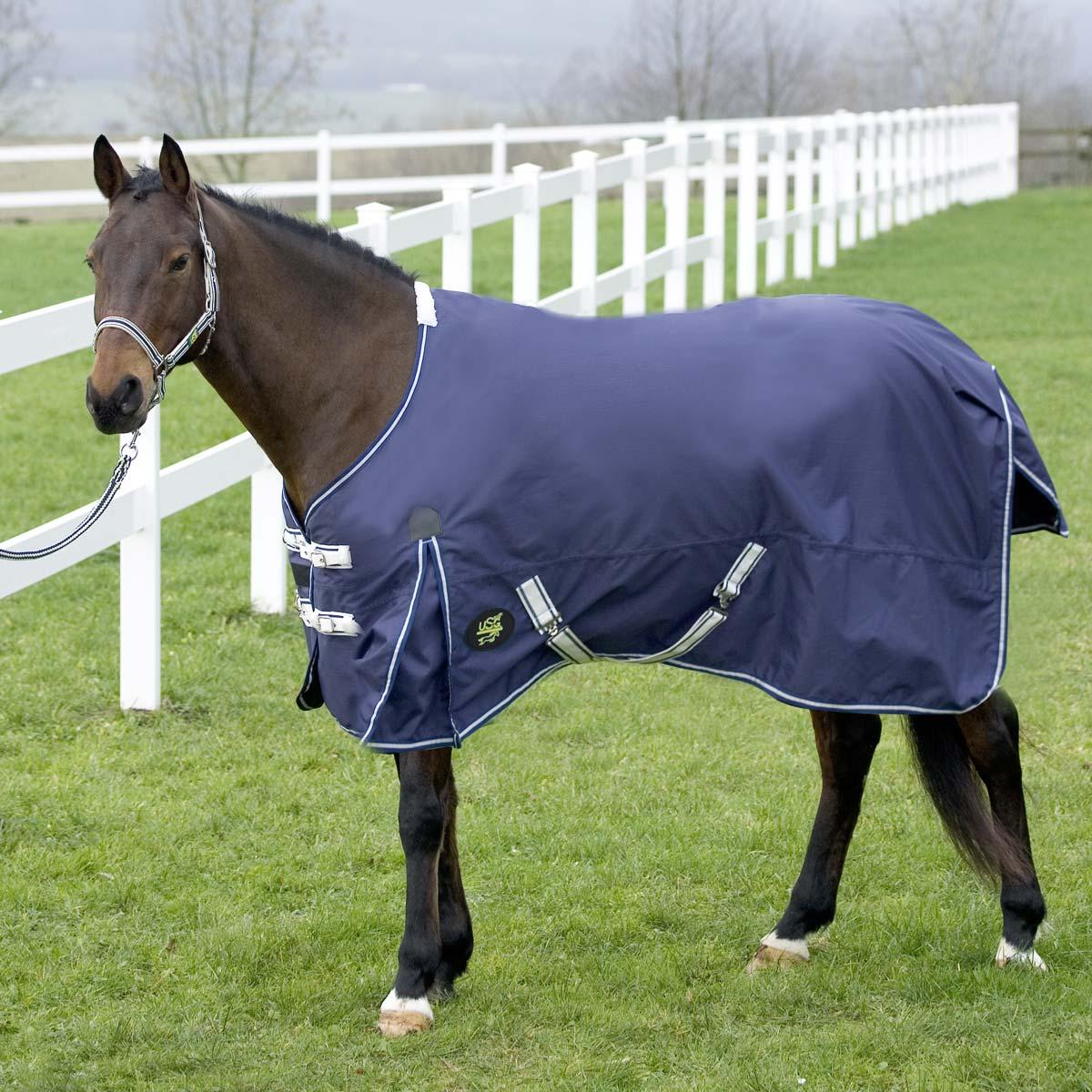 USG-Reitsport USG Paddock- / Transport- / Regendecke für Pferde, marine - 135 cm