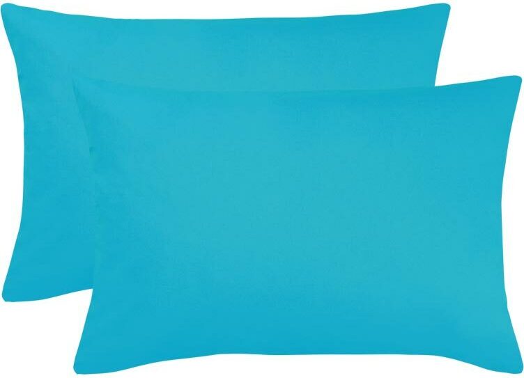 Bettwaren-Shop Single Jersey Kissenbezug Ulm 2er Pack 40x60 cm türkis