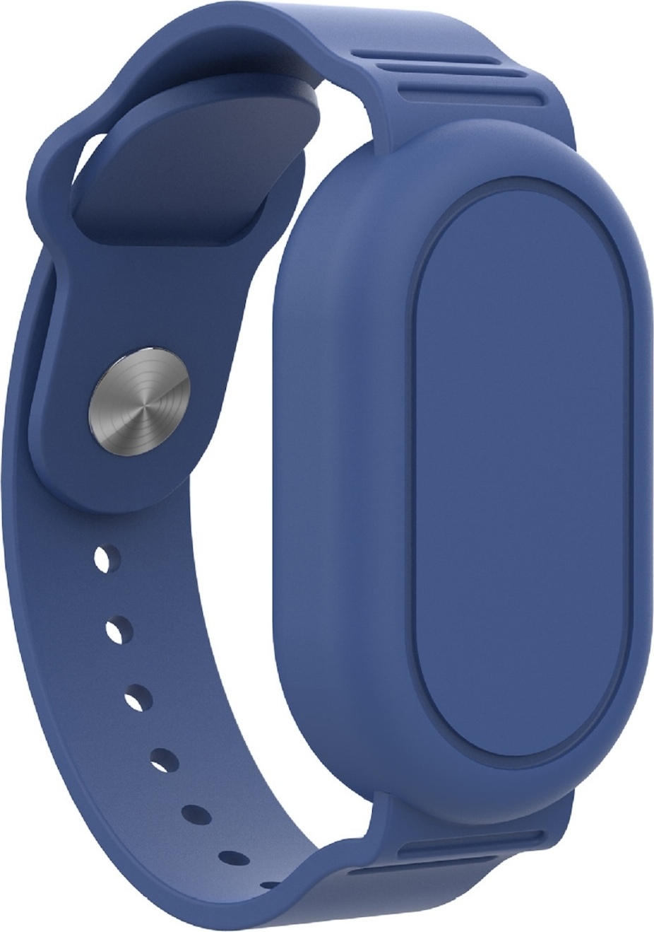 Pre Samsung Galaxy SmartTag 2 Vodotesný silikónový ochranný kryt na zápästie Blue