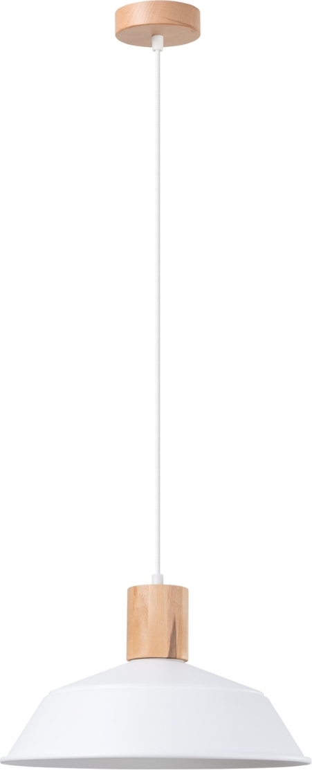 Pendelleuchte FANO Weiß 1xE27 15W Stahl 120x34x34cm Sollux Lighting