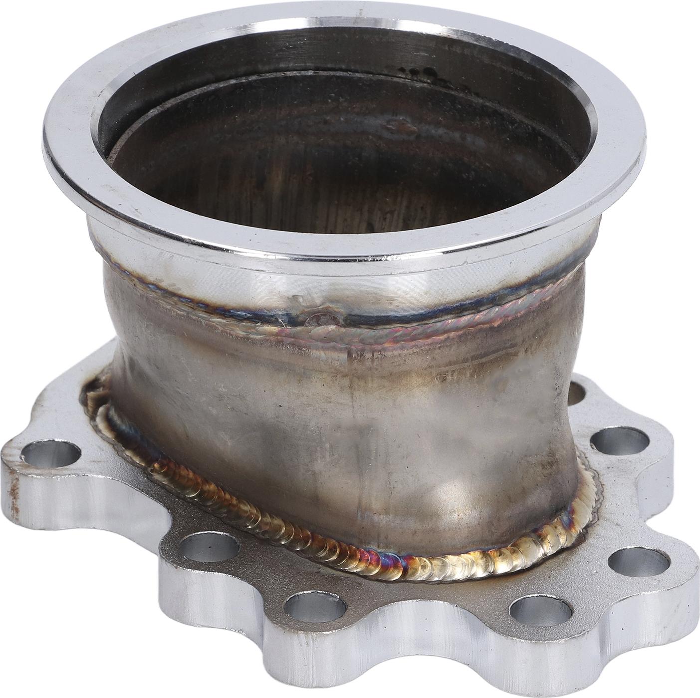 Gistuch 3-Zoll-V-Band-Adapter, Turbo-Downpipe-Flansch-Kit, Ersatz für Garrett Style T25 T28 GT25 GT28