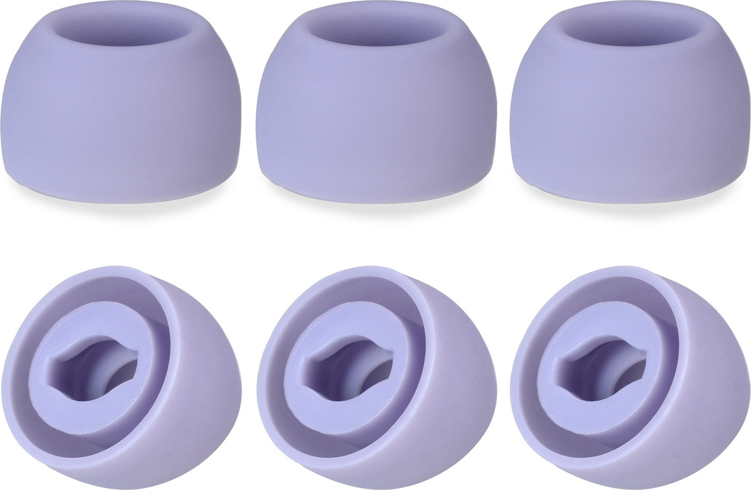INF 6 párov náhradných ušných vankúšikov pre TWS Samsung Galaxy Buds Pro Fialová
