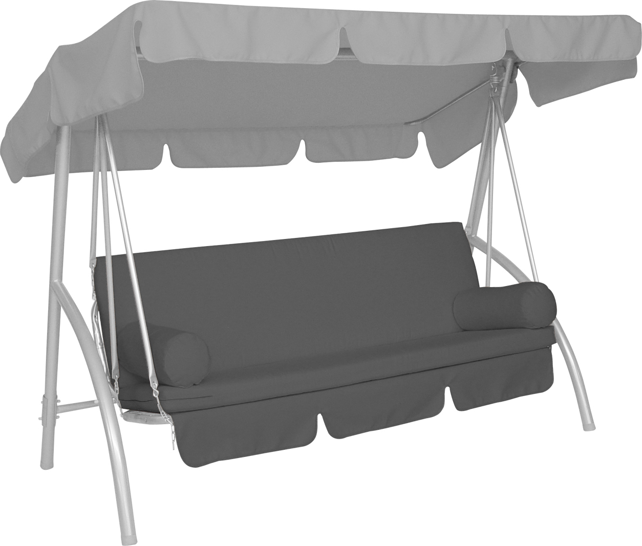 Platten-Schaukelauflage mit Seitenkissen