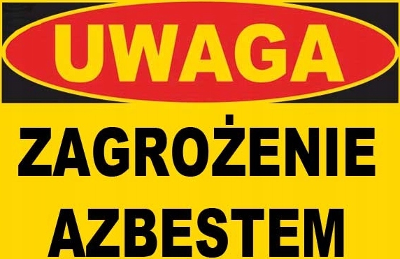 LIBRES POLSKA SP ZI-13 WARNSCHILD WARNTAFEL Asbestgefahr