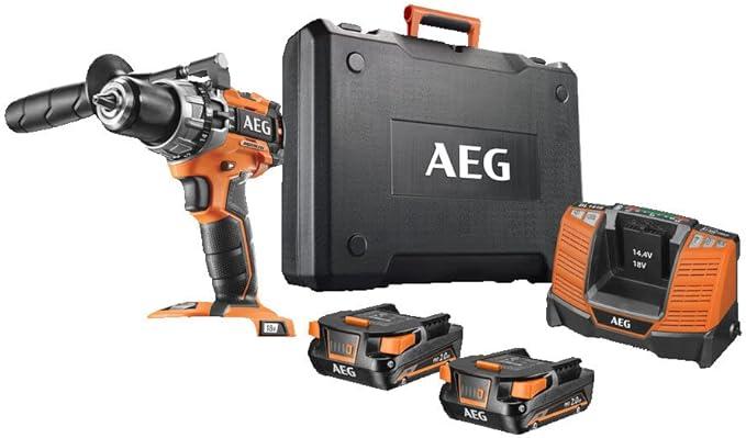 Akumulátorová príklepová vŕtačka AEG BSB18C3BL-X02C 18V 2Ah/4Ah s krútiacim momentom 110 Nm