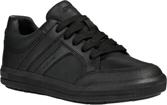 Geox - Chlapčenské tenisky "J Arzach B D", kožené FS6619 (40) (Black)