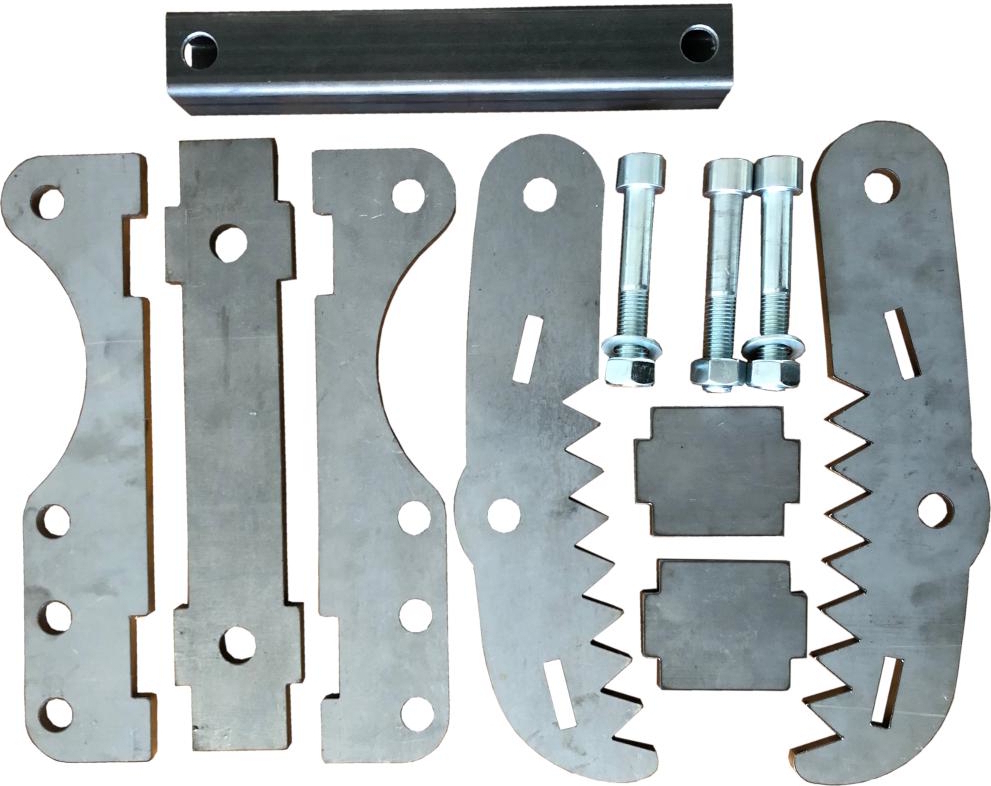 SRM Design Baggerdaumen Bagger-Zange als Bausatz Holzgreifer Niederhalter für Minibagger 163531670