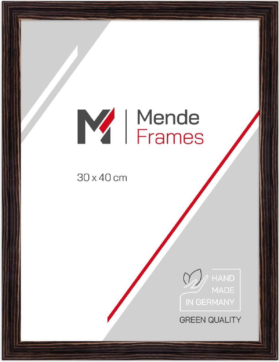 Holzbilderrahmen MendeFrames H025, 13x13 cm, schwarz, mit entspiegelnder Oberfläche H025-310-013-013A-00