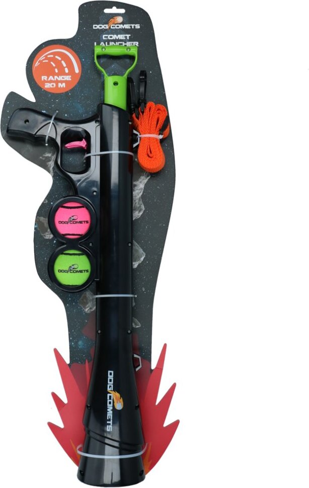 Hofman Animal Care Dog Comets Ballkanone Bazooka Ballwerfer Tennisball Hundespielzeug
