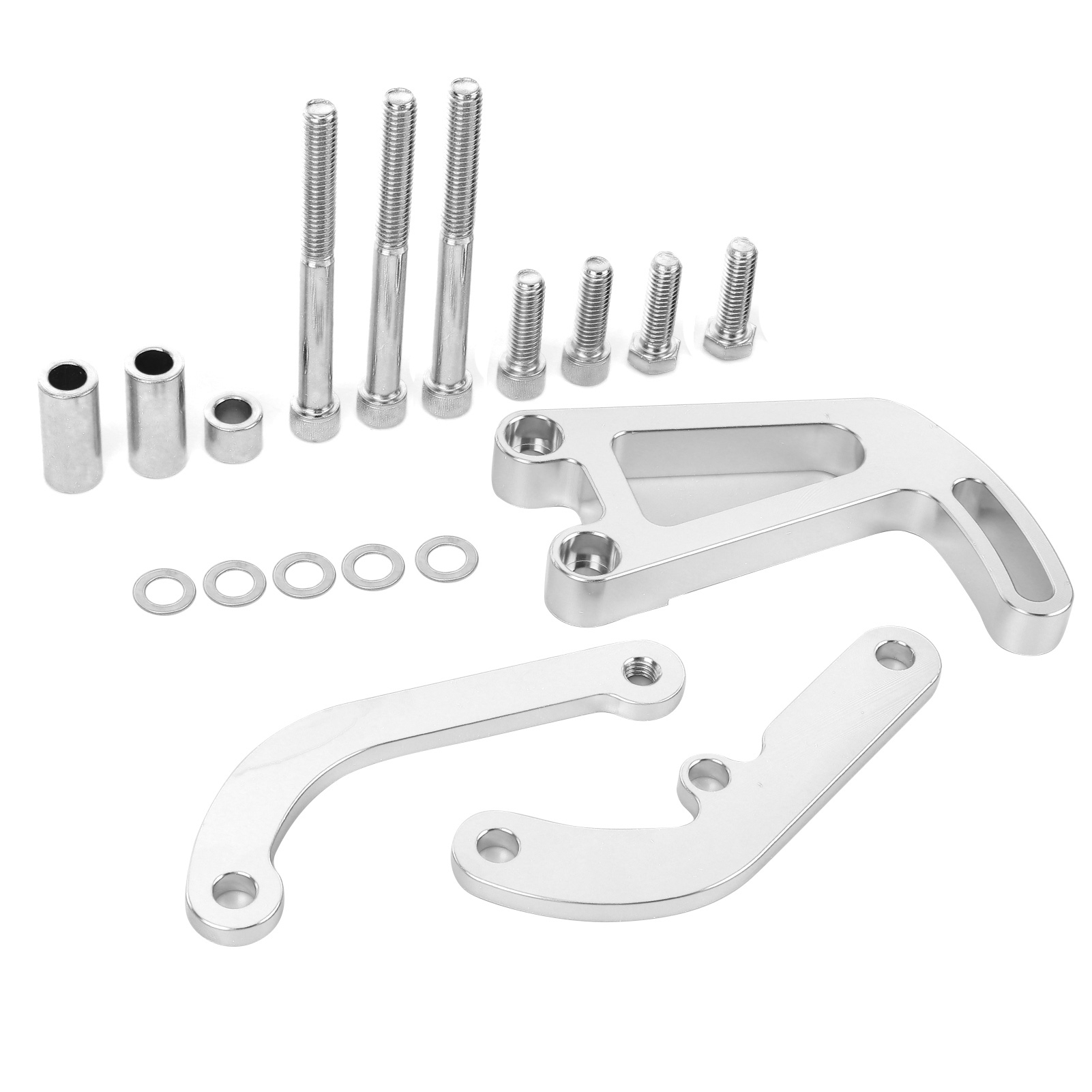 Cocosity Power Steering Bracket,Power Steering Support,Power Steering Pump Bracket,Long Water Pump Bracket,Pump Mounting Bracket,Steering Pump Bracket for SBC,Power Steering Pumps Parts